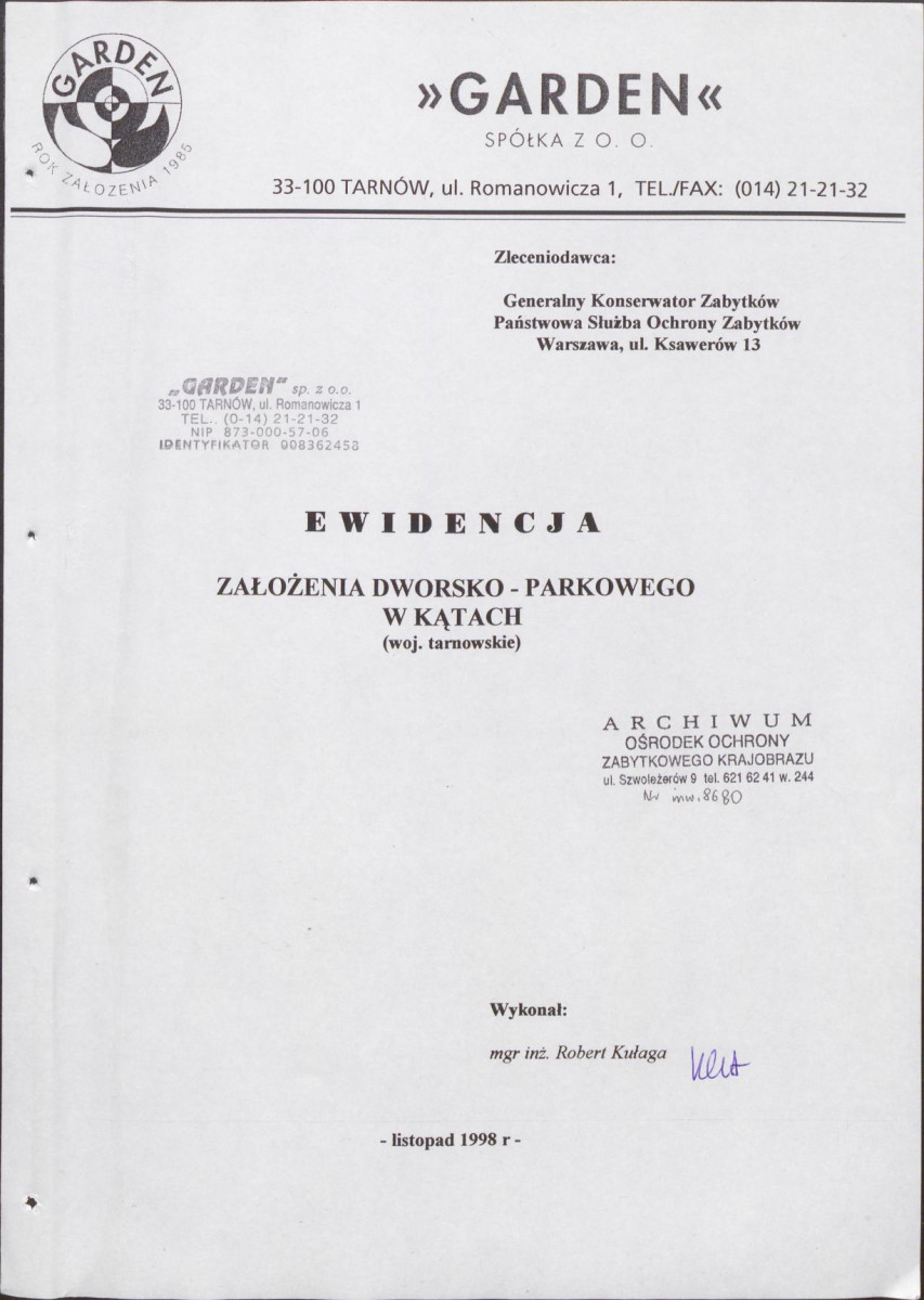 EP - Ewidencja parkowa, skan nr 4