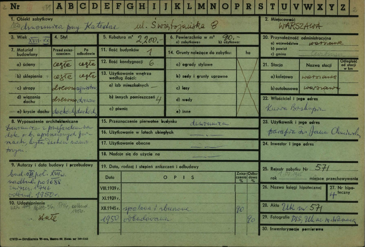 Karta zielona, skan nr 1