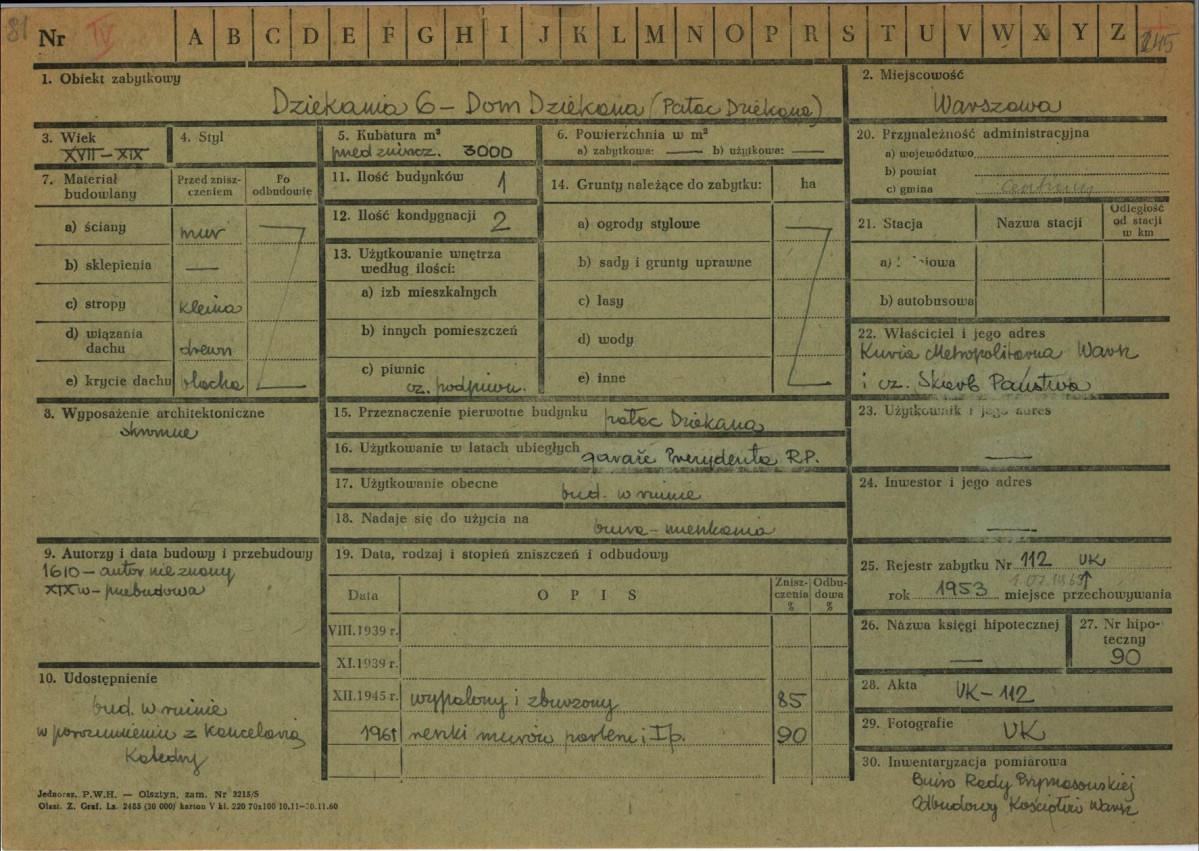 KZ - Karta zielona, skan nr 1