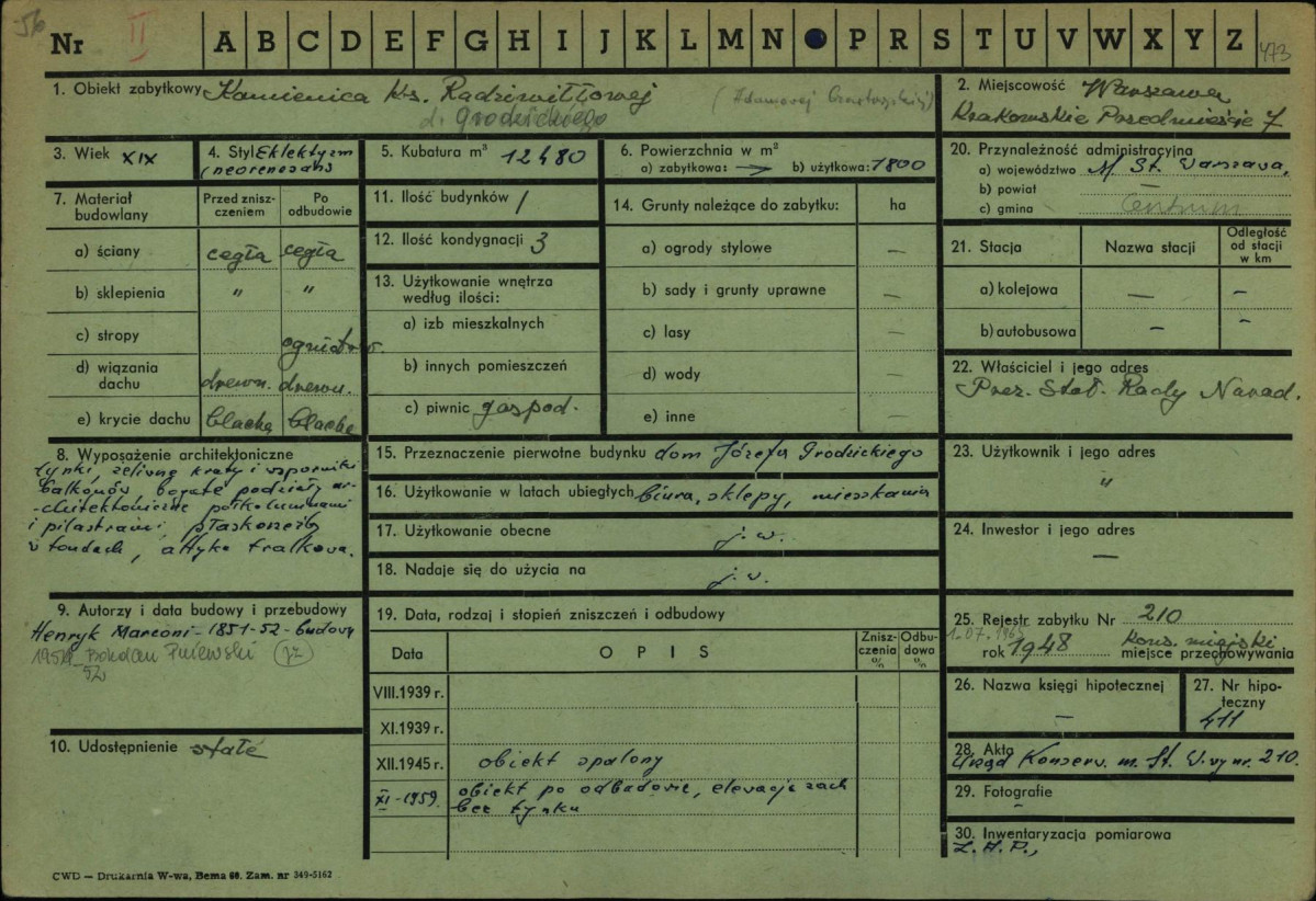 Karta zielona, skan nr 1