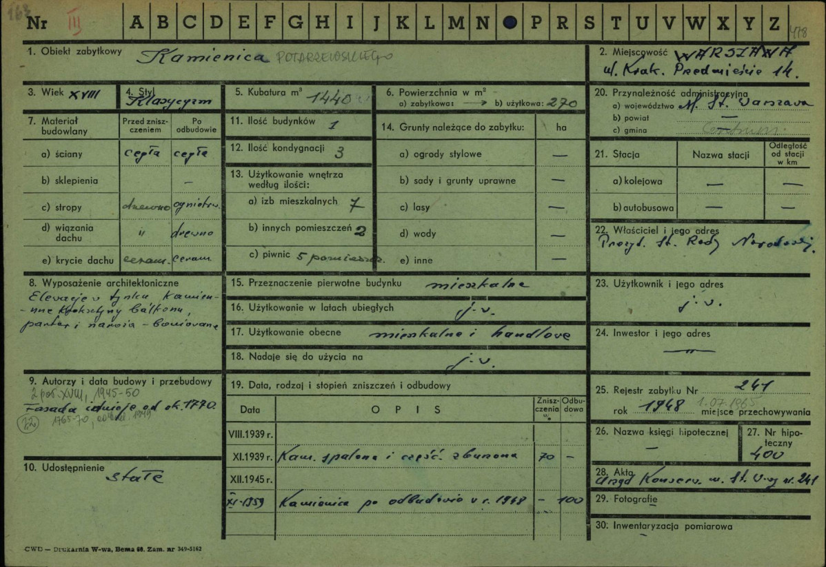 KZ - Karta zielona, skan nr 1