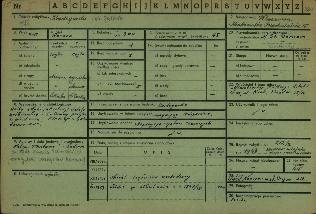 Karta zielona, skan nr 1