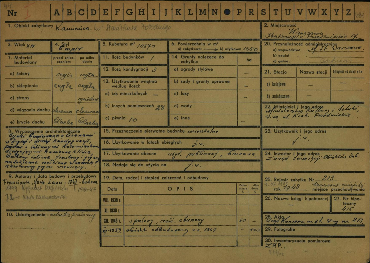 KZ - Karta zielona, skan nr 1