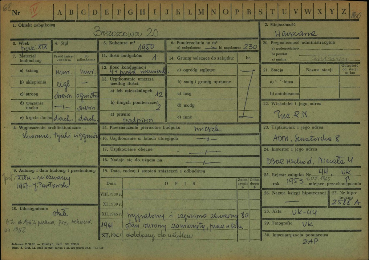 KZ - Karta zielona, skan nr 1