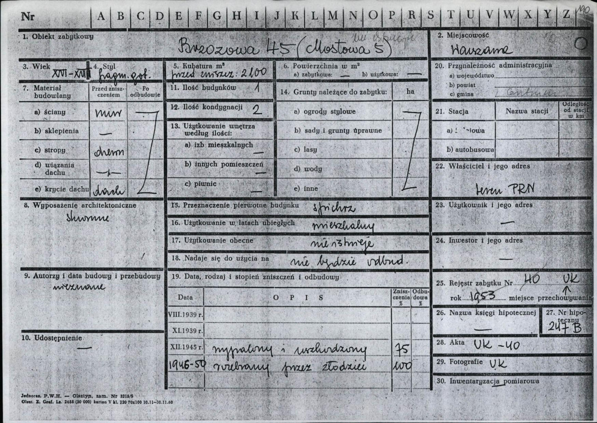 KZ - Karta zielona, skan nr 1