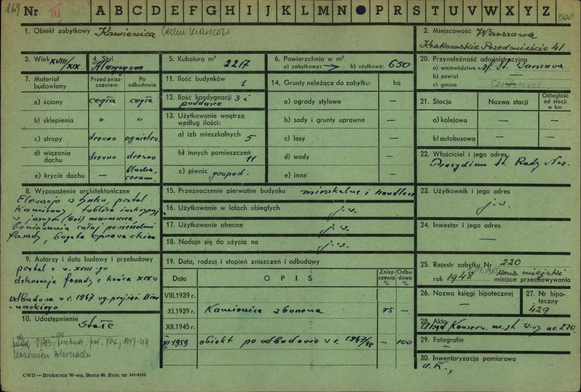 Karta zielona, skan nr 1