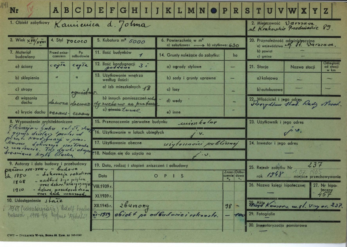 Karta zielona, skan nr 1