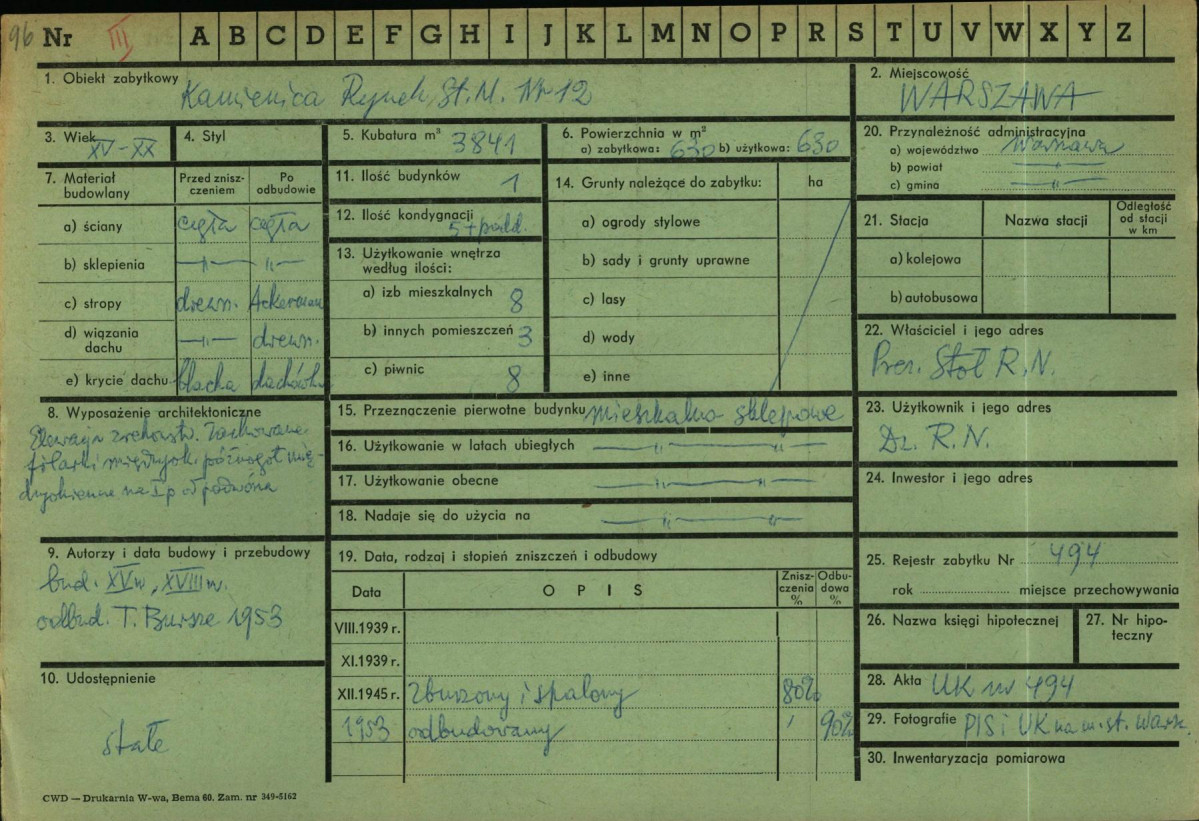 Karta zielona, skan nr 1