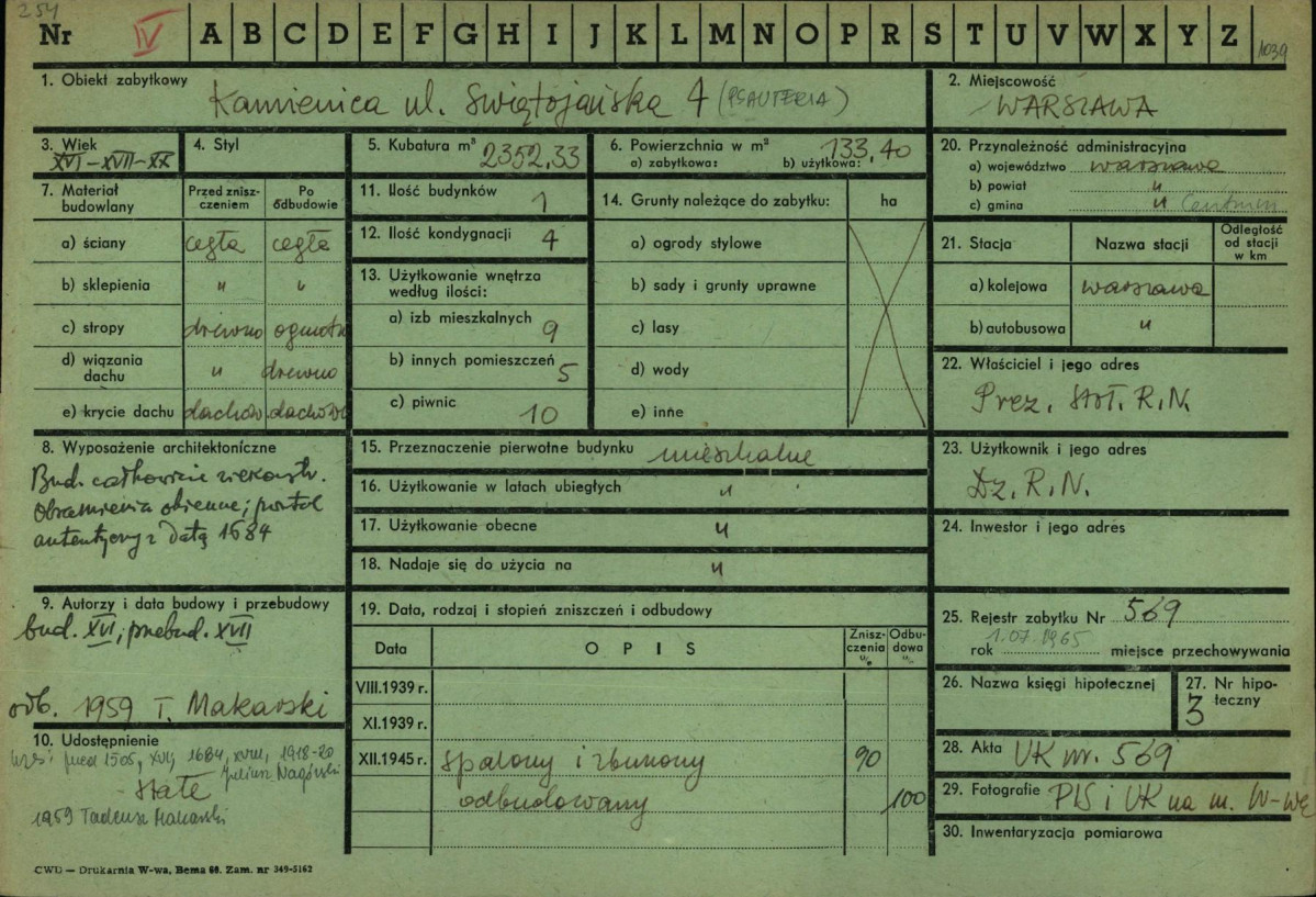 Karta zielona, skan nr 1