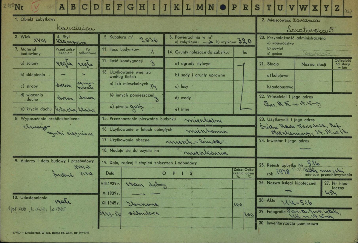 Karta zielona, skan nr 1