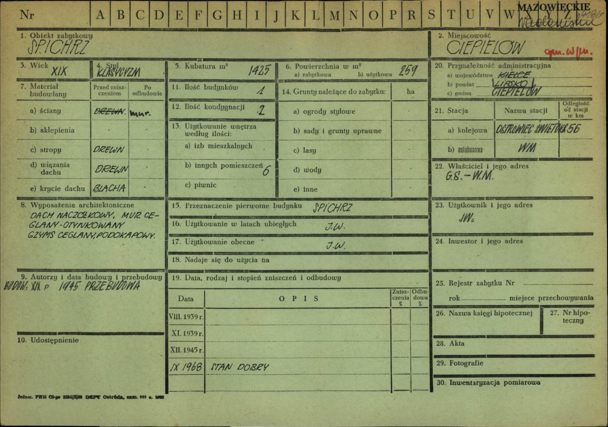 KZ - Karta zielona, skan nr 1