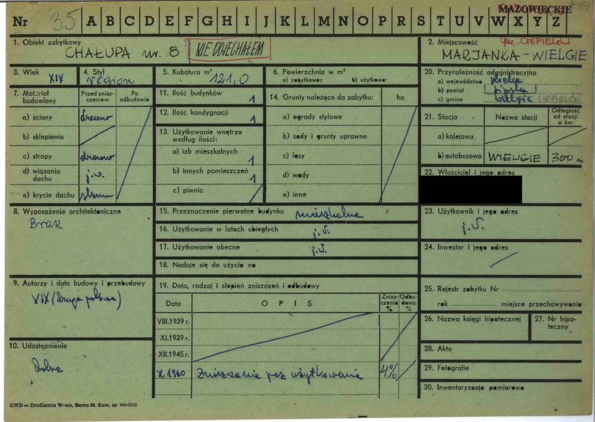 KZ - Karta zielona, skan nr 1