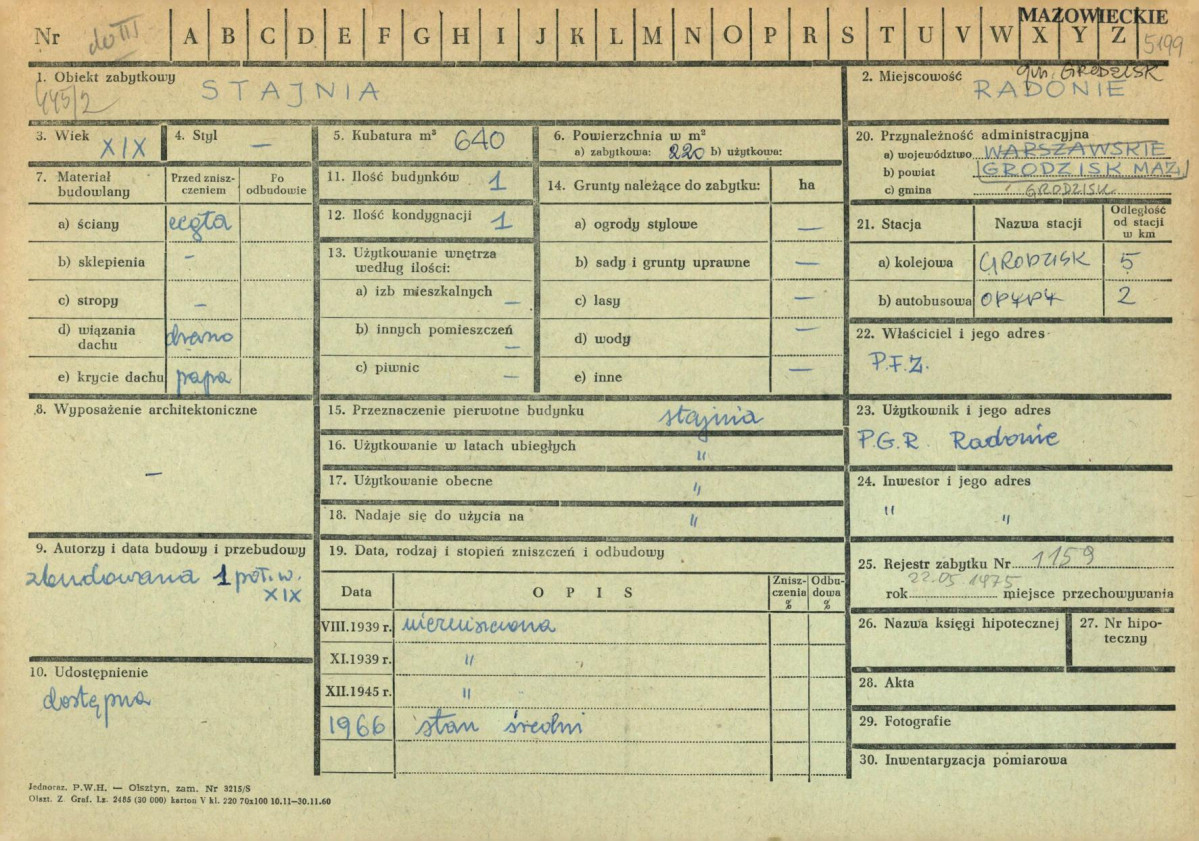 KZ - Karta zielona, skan nr 1