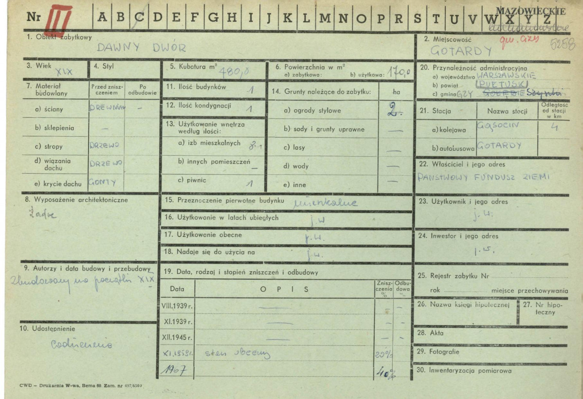 KZ - Karta zielona, skan nr 1