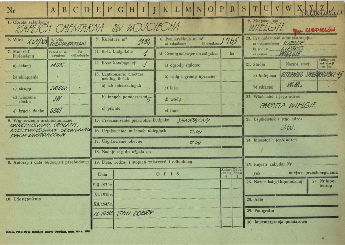 KZ - Karta zielona, skan nr 1