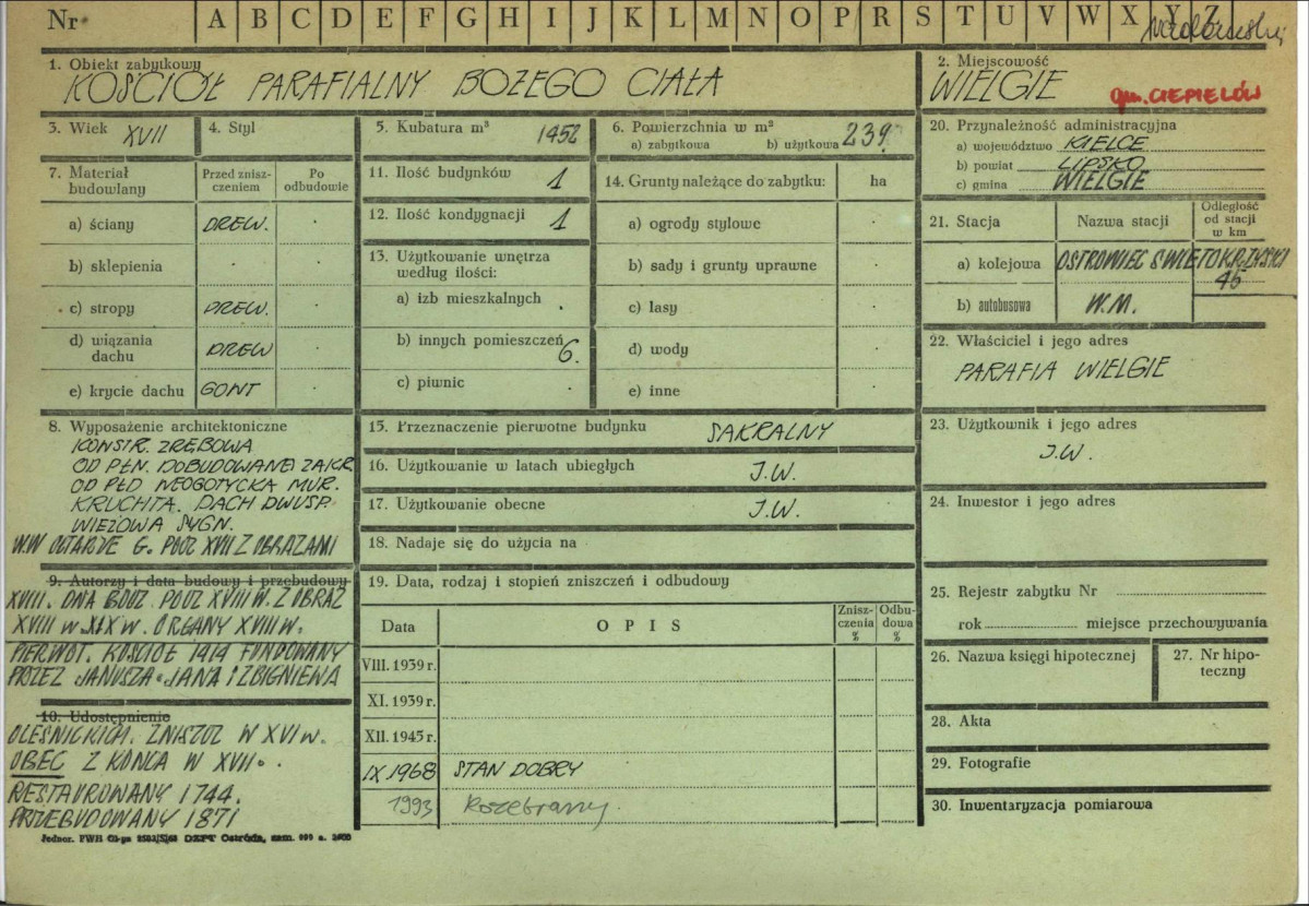 KZ - Karta zielona, skan nr 1