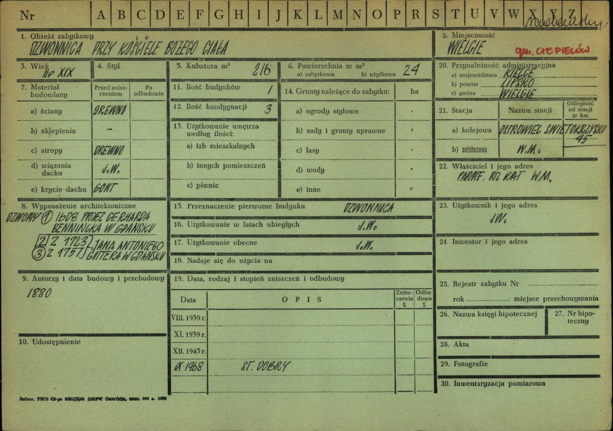 KZ - Karta zielona, skan nr 1