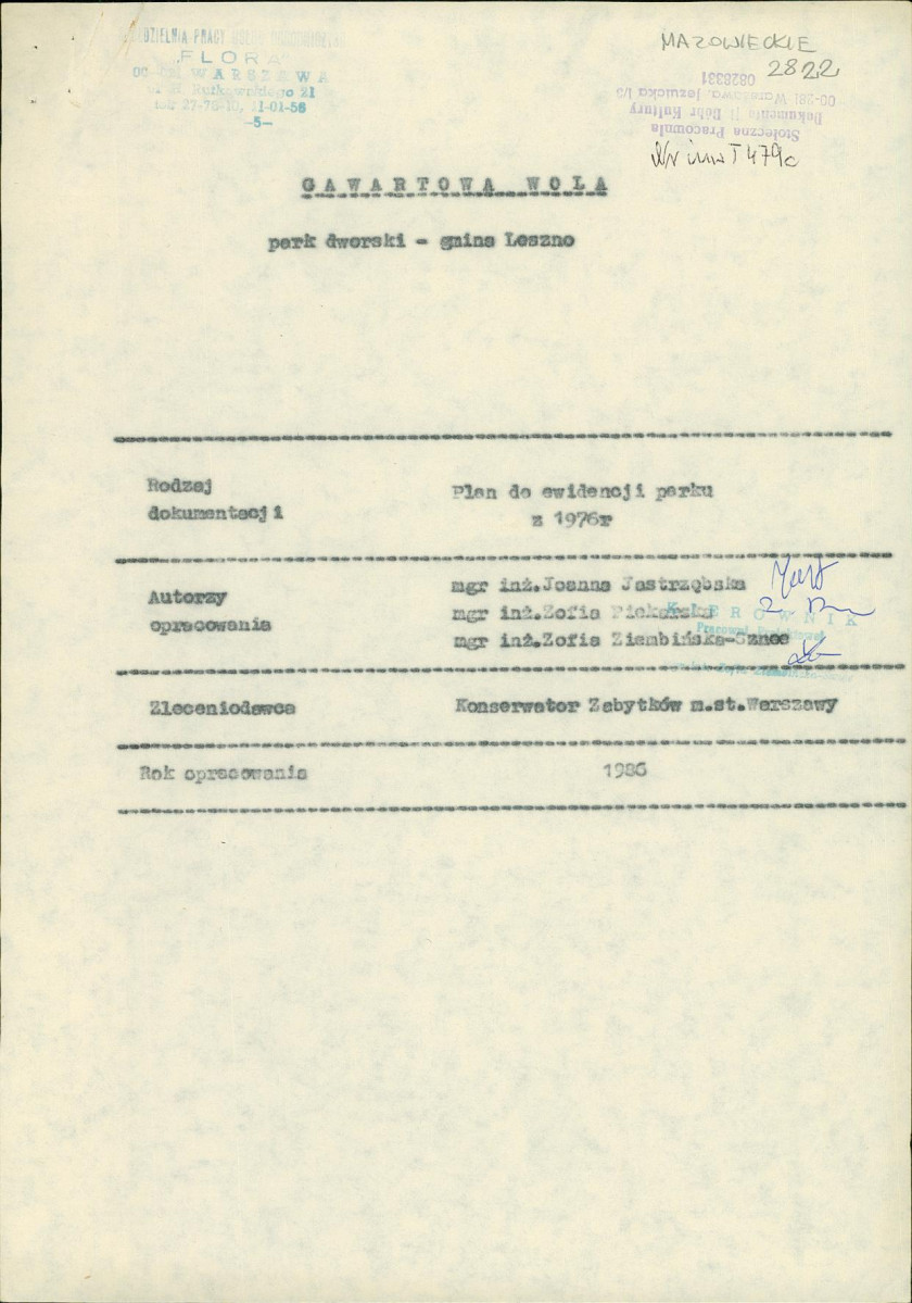 Ewidencja parkowa, skan nr 1