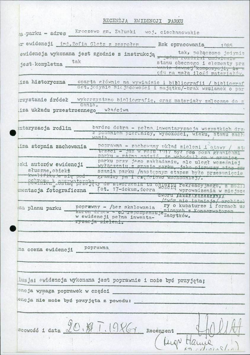 Ewidencja parkowa, skan nr 6