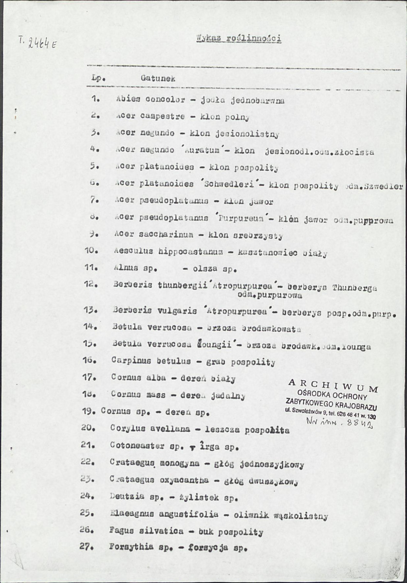 EP - Ewidencja parkowa, skan nr 71