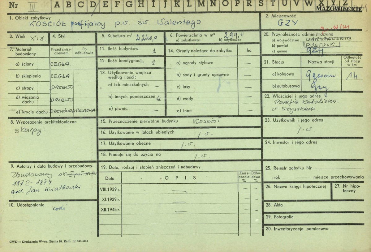 KZ - Karta zielona, skan nr 1