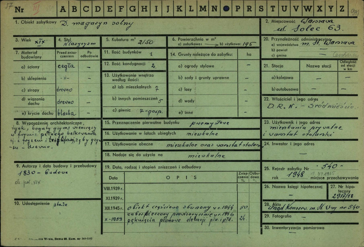 KZ - Karta zielona, skan nr 1