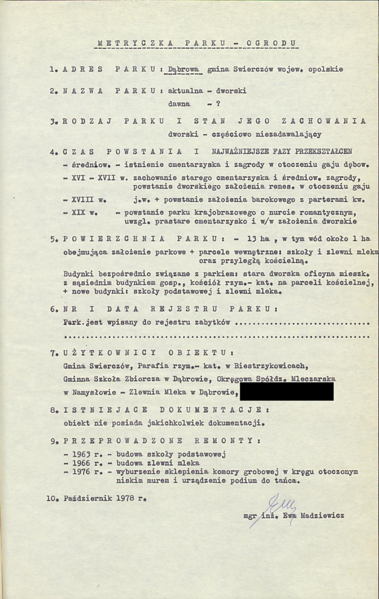 Ewidencja parkowa, skan nr 6