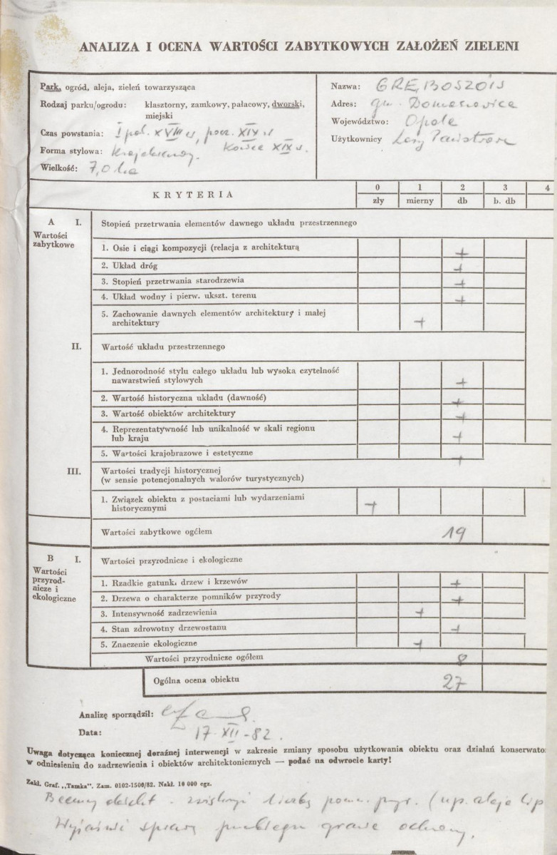 EP - Ewidencja parkowa, skan nr 3