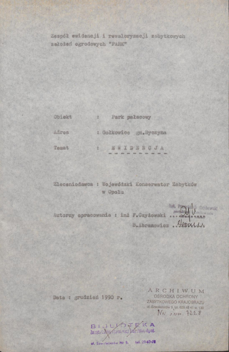 Ewidencja parkowa, skan nr 5