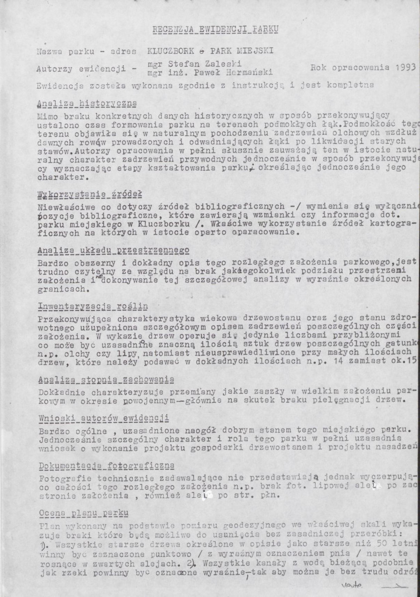 EP - Ewidencja parkowa, skan nr 5
