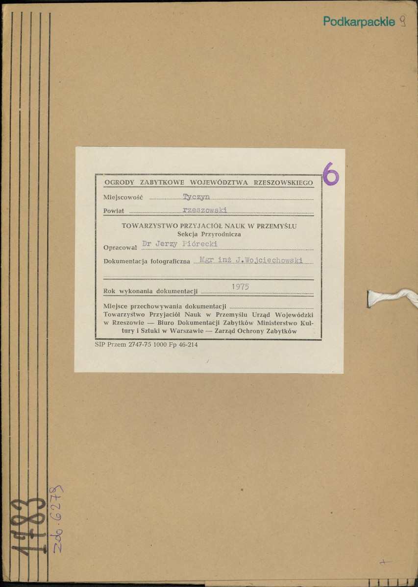 Ewidencja parkowa, skan nr 1