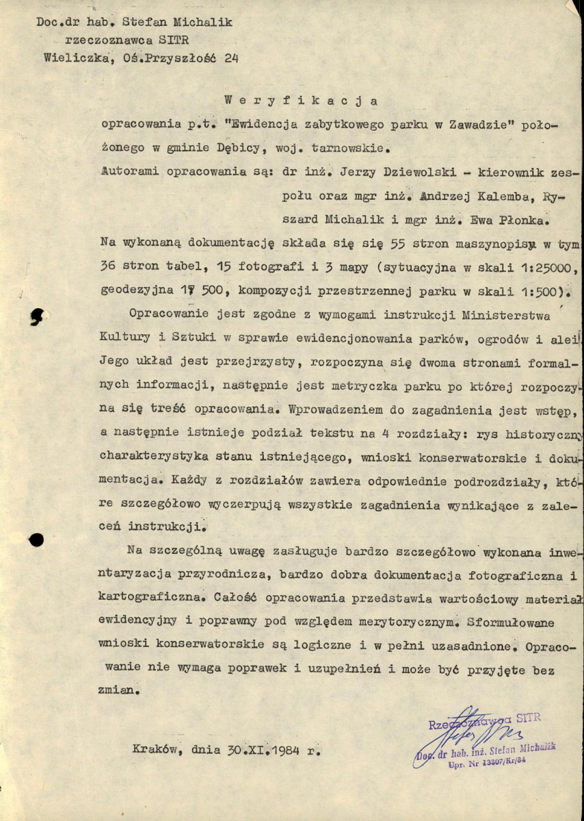 EP - Ewidencja parkowa, skan nr 7