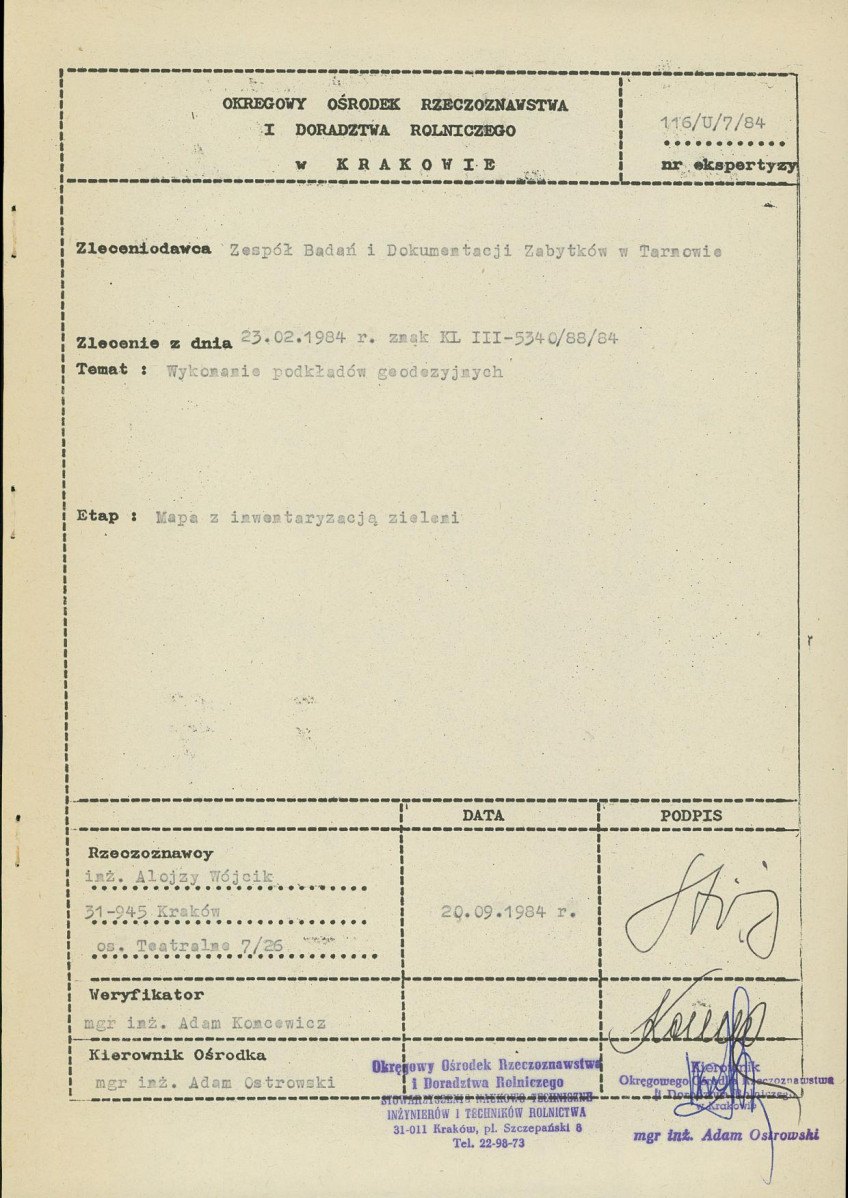 Ewidencja parkowa, skan nr 82