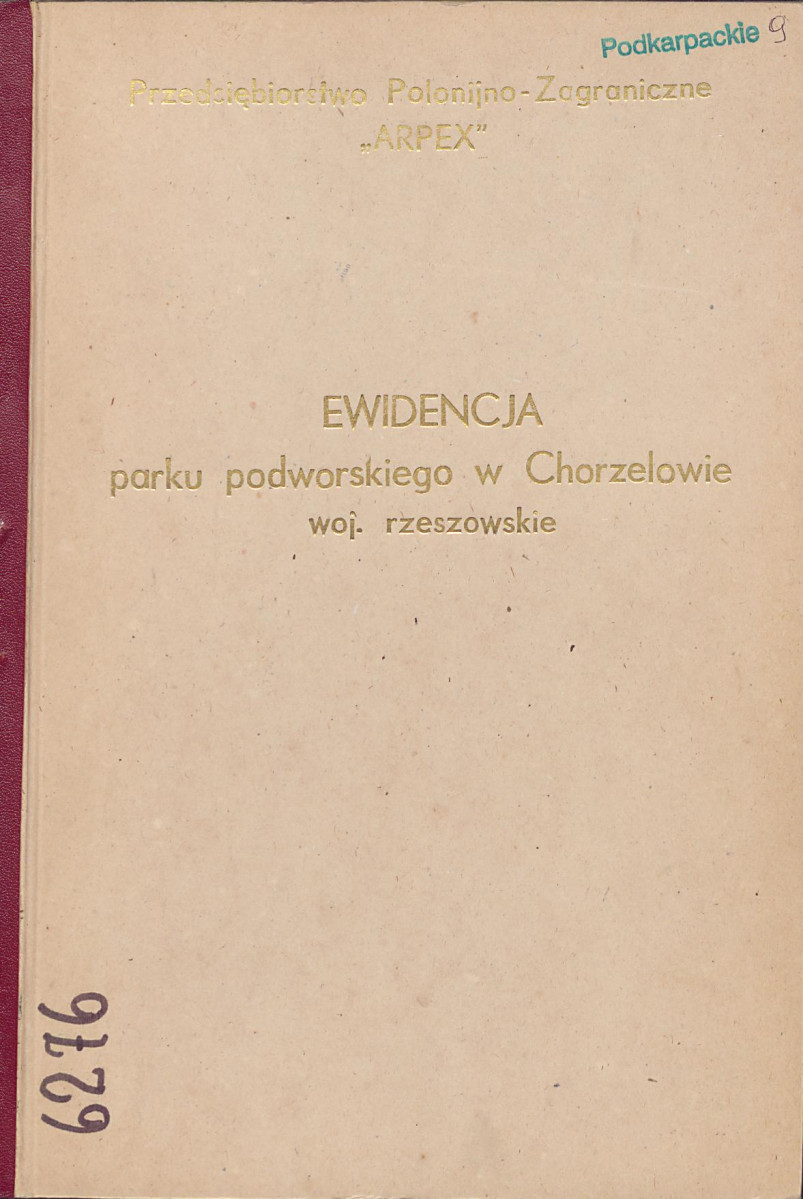 EP - Ewidencja parkowa, skan nr 1