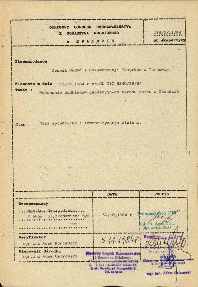 EP - Ewidencja parkowa, skan nr 84
