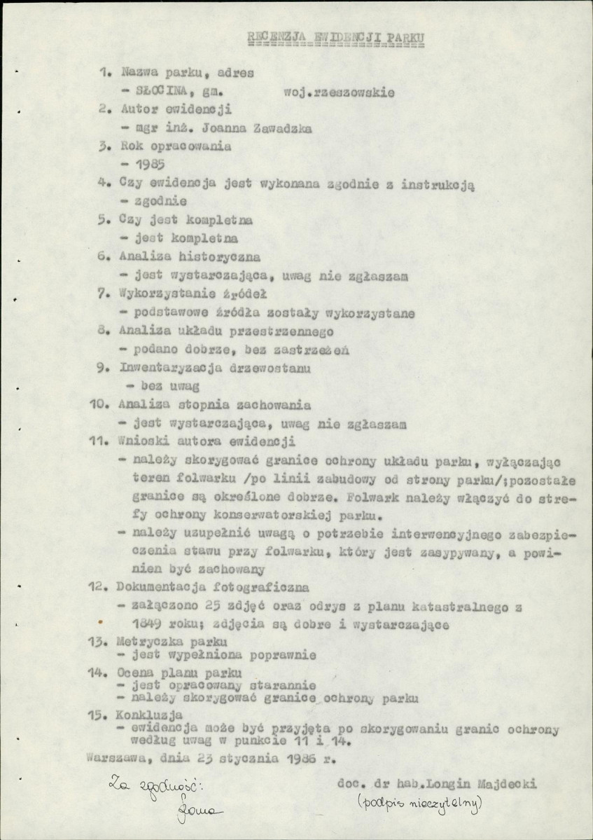 EP - Ewidencja parkowa, skan nr 5