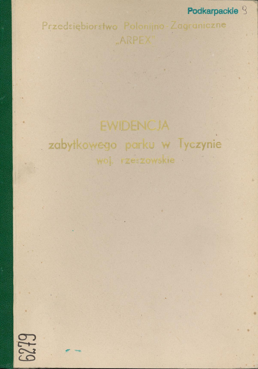 Ewidencja parkowa, skan nr 1