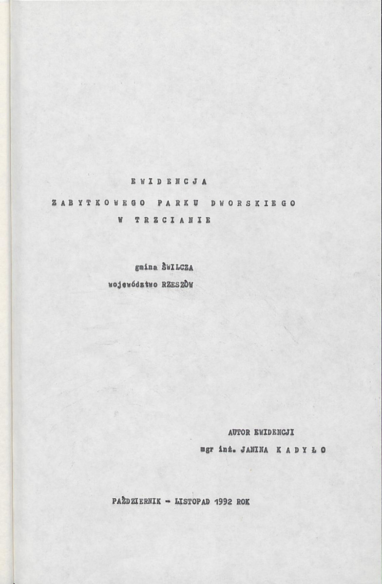 EP - Ewidencja parkowa, skan nr 5