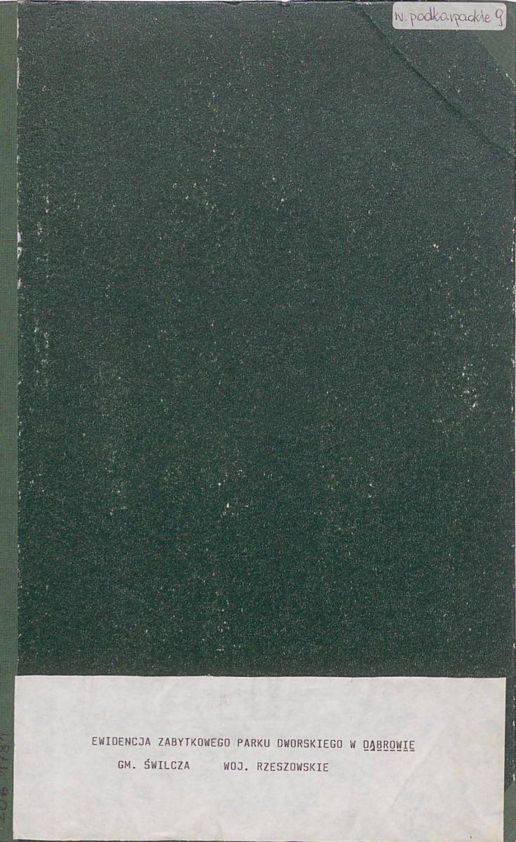 EP - Ewidencja parkowa, skan nr 1