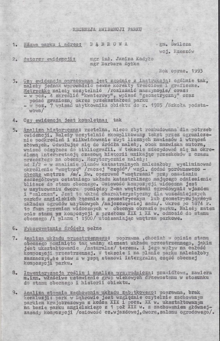 EP - Ewidencja parkowa, skan nr 5