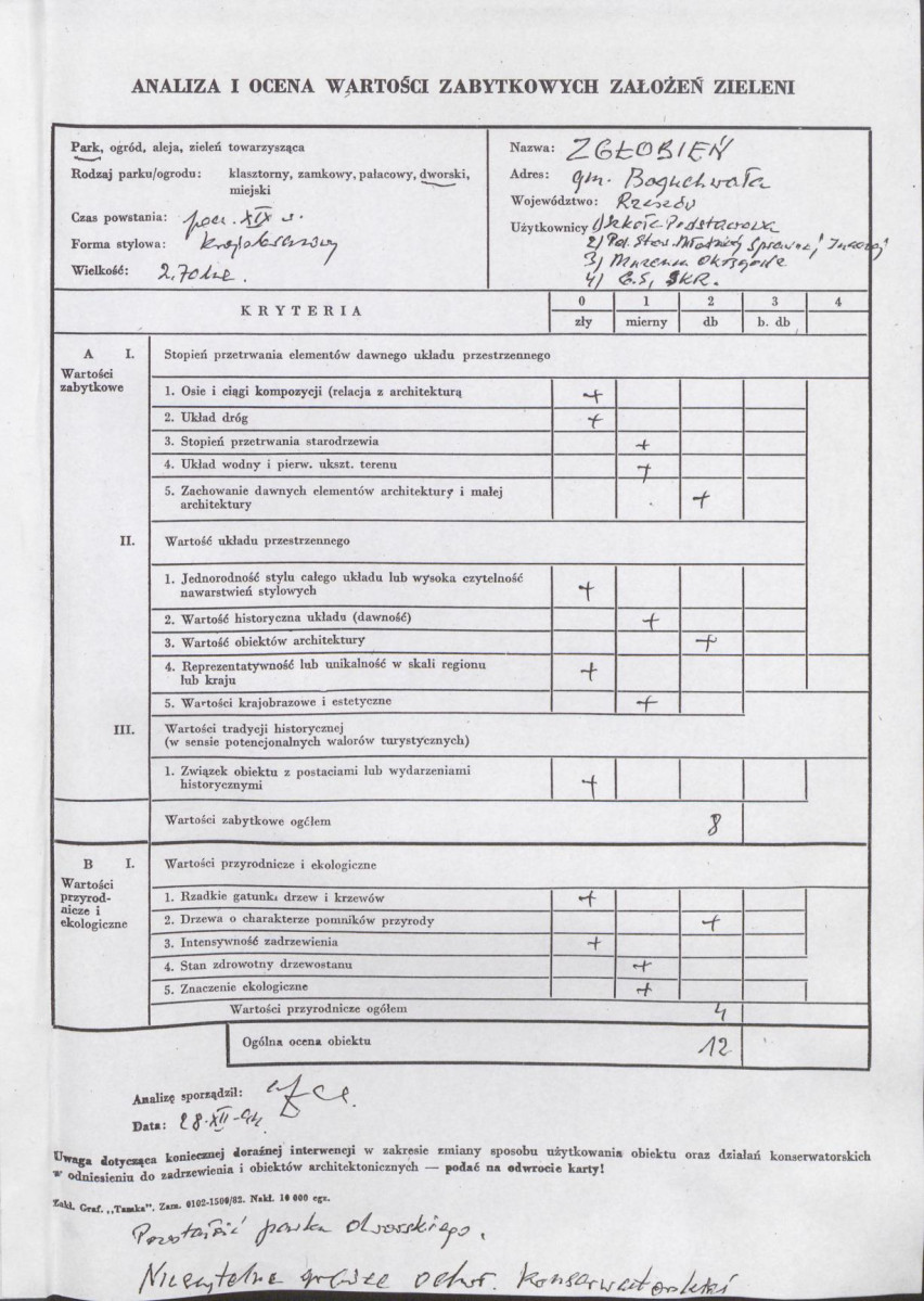 Ewidencja parkowa, skan nr 3
