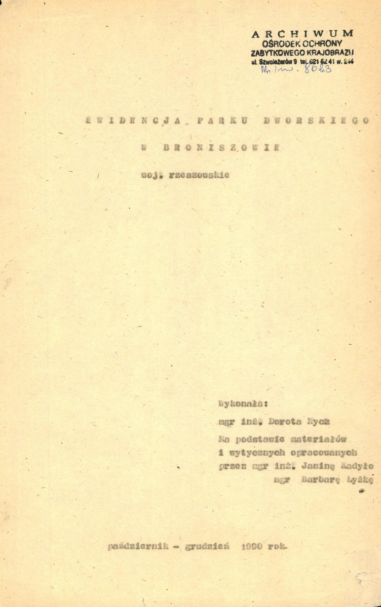 EP - Ewidencja parkowa, skan nr 3