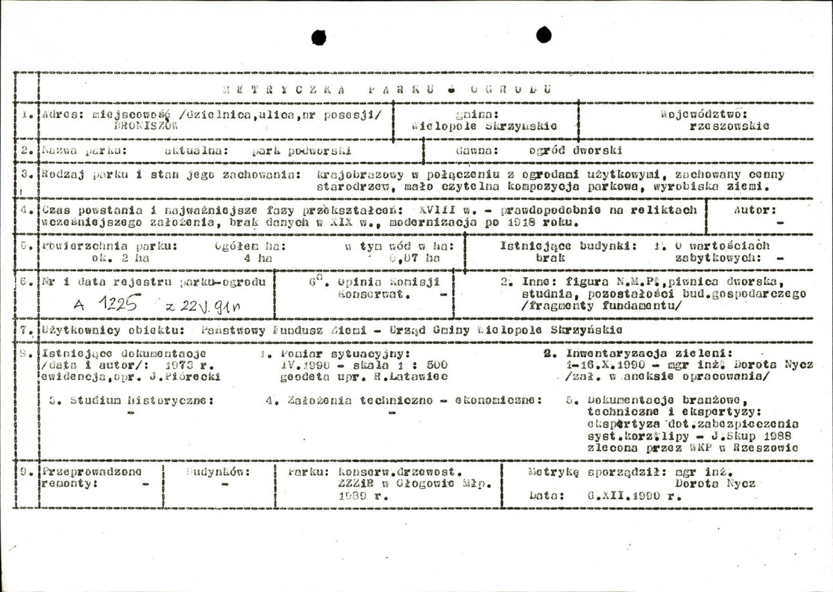 EP - Ewidencja parkowa, skan nr 5