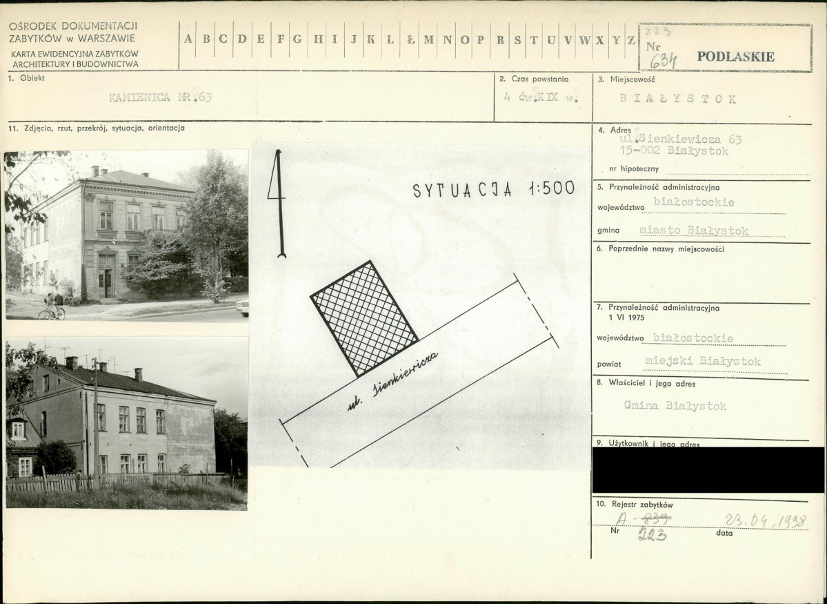 KB - Karta biała, skan nr 1
