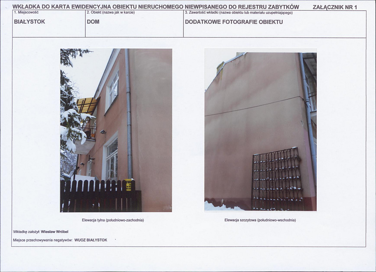 Karta obiektu niewpisanego do rejestru, skan nr 3