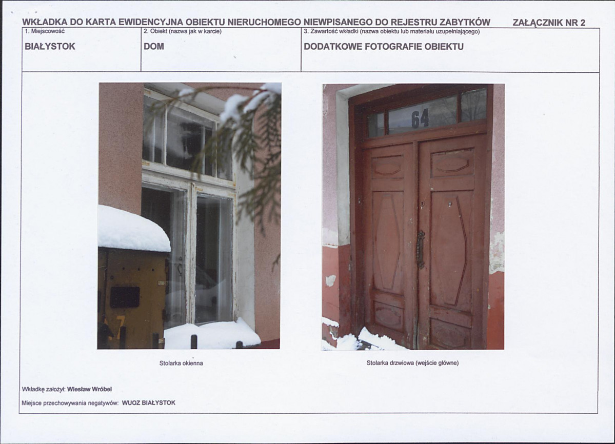 Karta obiektu niewpisanego do rejestru, skan nr 4