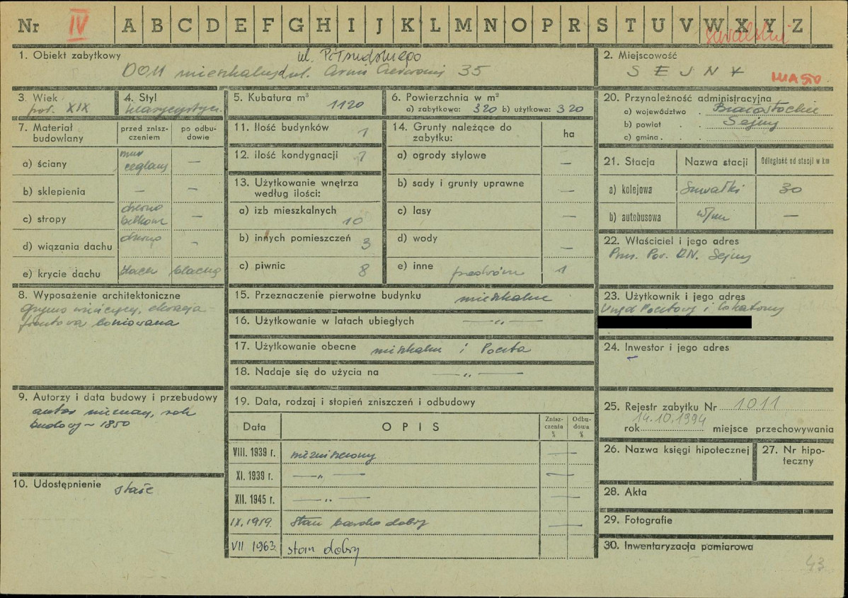 KZ - Karta zielona, skan nr 1
