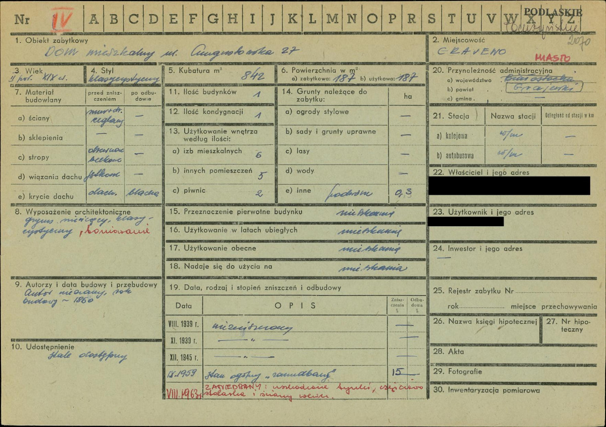 KZ - Karta zielona, skan nr 1