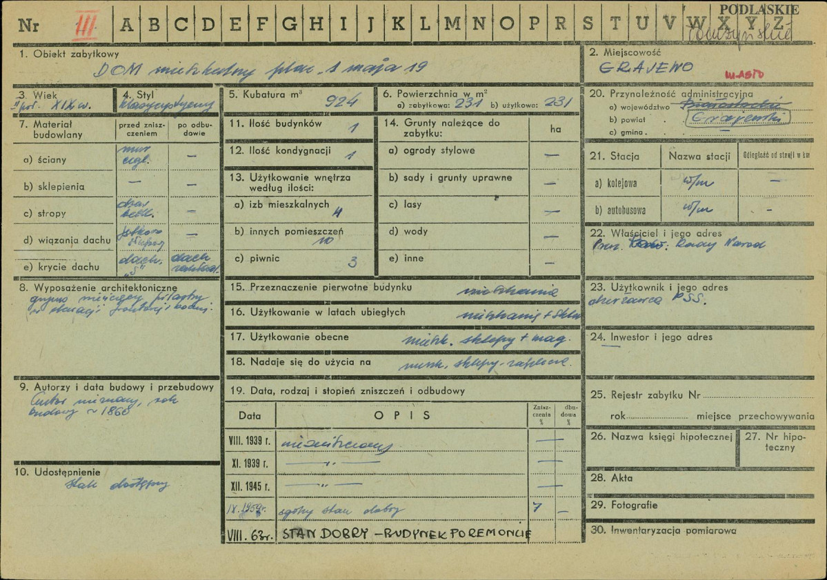 Karta zielona, skan nr 1