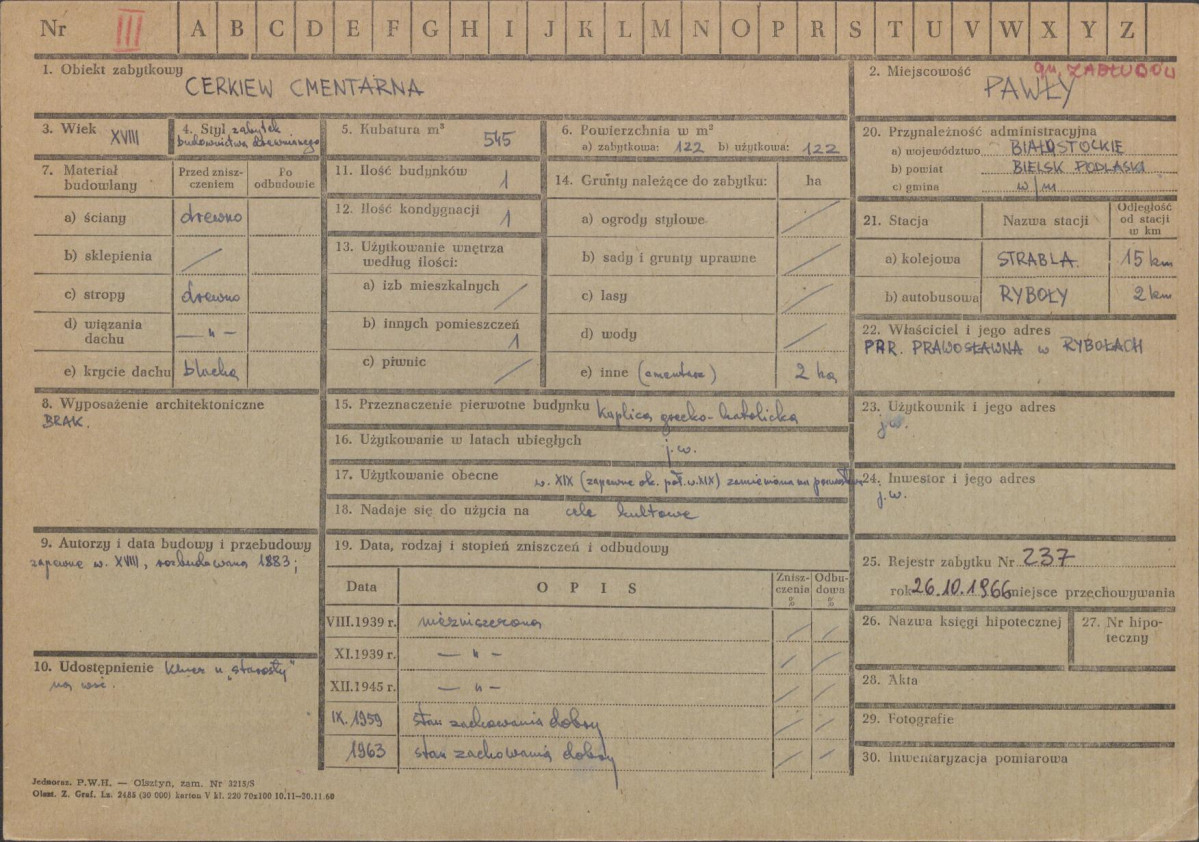 Karta zielona, skan nr 1